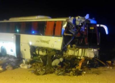 خبرنگاران تصادف اتوبوس و تریلی در محور آرادان-سرخه 27 مصدوم به جا گذاشت
