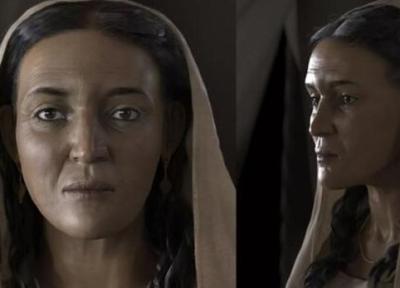 چهره زن 2000 ساله عربستانی!