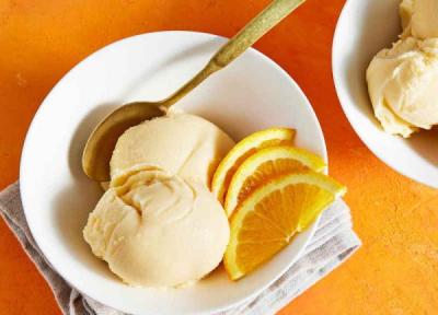 2 طرز تهیه بستنی پرتقالی