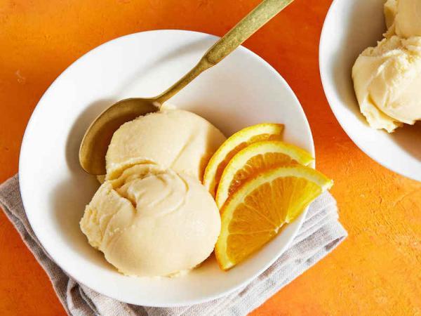 2 طرز تهیه بستنی پرتقالی